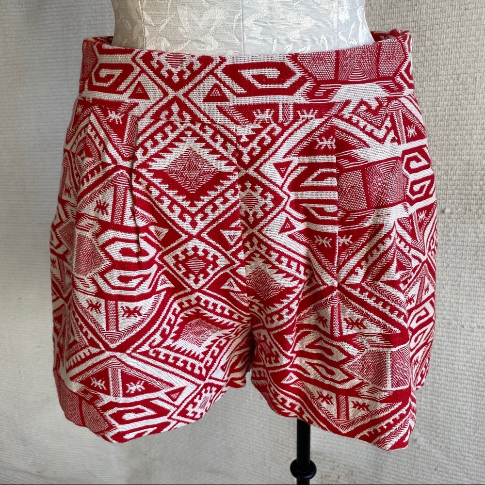 Revolve Line & Dot Aztec Print Southwestern Shorts - Picture 3 of 8